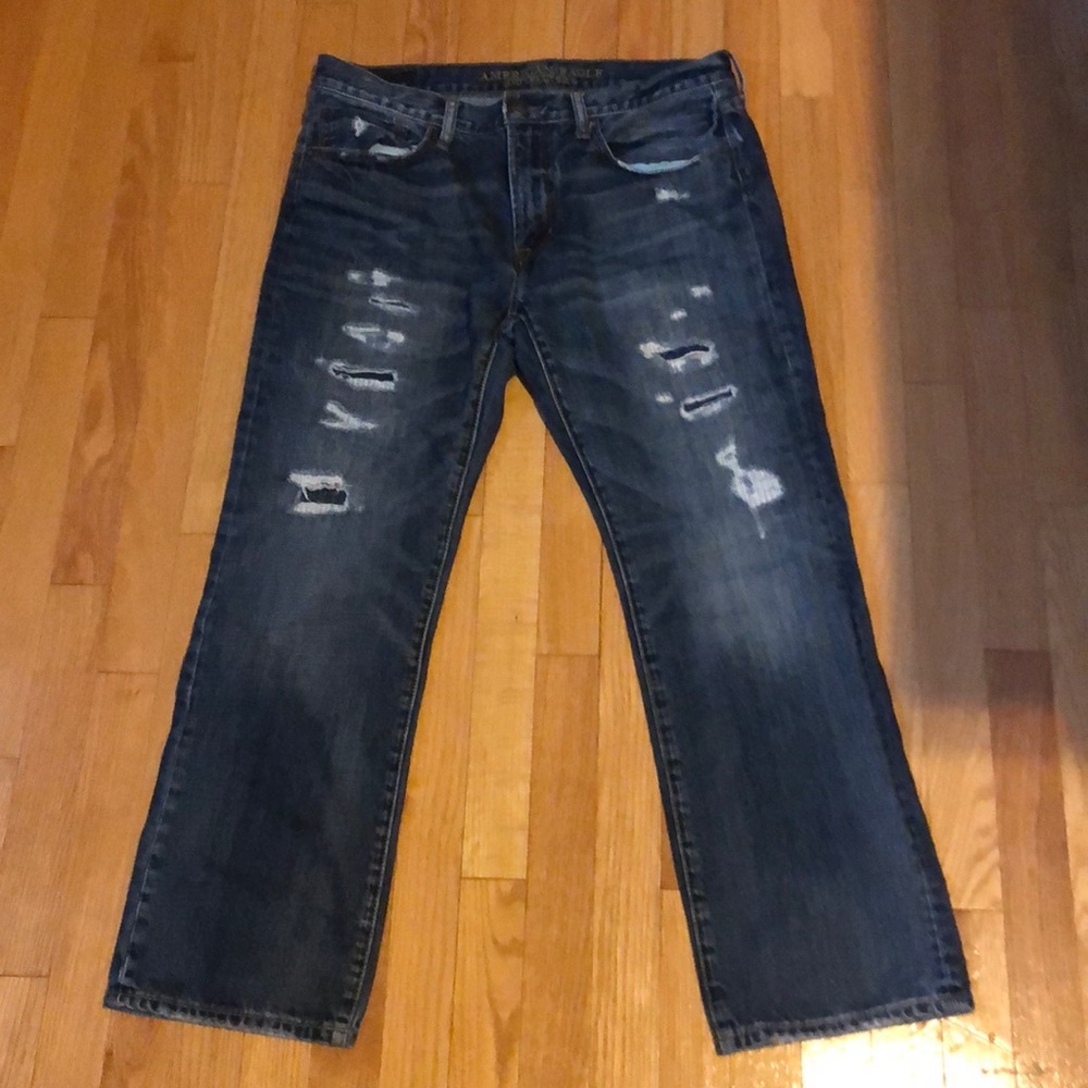 American Eagle ripped jeans